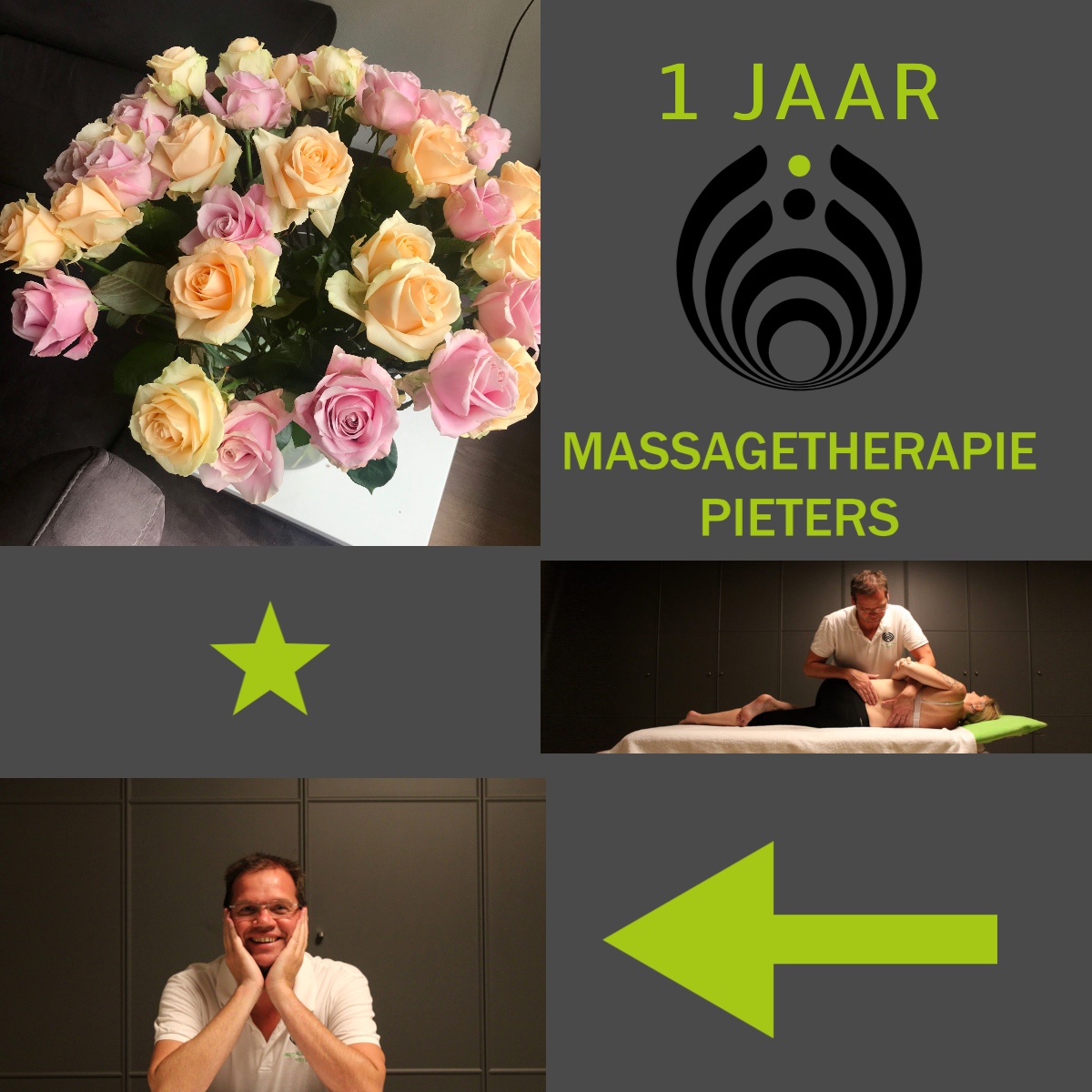 1 jaar massagetherapie pieters